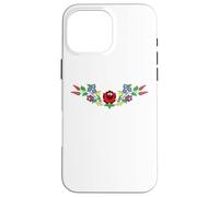 Hungarian folk art vector desing from kalocsa magyar Case for iPhone 16 Pro Max
