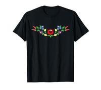 Hungarian folk art vector desing from kalocsa magyar T-Shirt