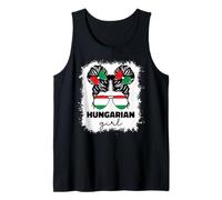 Hungarian Girl Girls for Kids Hungary Flag Pride Magyar Cute Tank Top