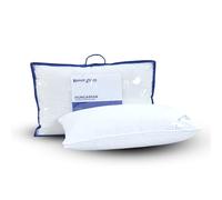 Hungarian Goose Down Pillow - Hotel Quality Luxury 100% Goose Down Pillow with Pure Cotton Cover, Soft Medium Support Ideal for Front and Back Sleepers - Machine Washable