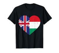 Hungarian Heritage UK Hungary British Flag Hungarian Flag Value Graphic T-Shirt