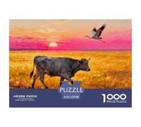 Hungarian Hortobágy Puszta Wooden Jigsaw Puzzle Waterproof 1000 Piece Puzzles for Adults Colourful Challenging Games