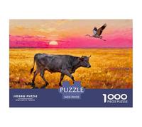 Hungarian Hortobágy Puszta Wooden Jigsaw Puzzle Waterproof 1000 Piece Puzzles for Adults Gifts Colourful Home Decoration