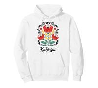Hungarian Kalocsa Embroidery Flowers Hungary Folk Art Magyar Pullover Hoodie