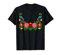 Hungarian Kalocsa Embroidery Flowers Hungary Folk Art Magyar T-Shirt