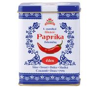 Hungarian Paprika, Sweet (50g) Imported from Kalocsa, Hungary, in Traditional Hungarian Folk Tin Box