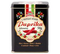 Hungarian Paprika, Sweet (50g) Imported from Kalocsa, Hungary, in Traditional Hungarian Folk Tin Box
