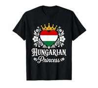 Hungarian Princess Hungary Flag Proud Hungarian Girl T-Shirt