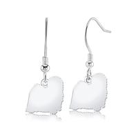 Hungarian Puli Silhouette Silver Earrings