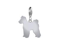 Hungarian Pumi Silhouette Silver Charm