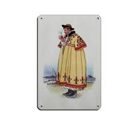 Hungarian Traditional Fashion Retro Poster Metal Tin Sign Chic Art Retro Iron Painting Bar People Cave Cafe Family Garage Poster Wall Decoration 8x12inch(20x30cm)