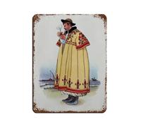 Hungarian Traditional Fashion Retro Poster Metal Tin Sign Chic Art Retro Iron Painting Bar People Cave Cafe Family Garage Poster Wall Decoration 12x16inch(30x40cm)