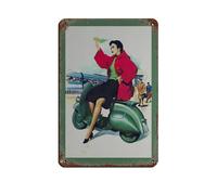 .Hungarian Traditional Fashion Retro Poster Metal Tin Sign Chic Art Retro Iron Painting Bar People Cave Cafe Family Garage Poster Wall Decoration 8x12inch(20x30cm)