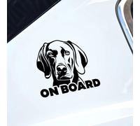 Hungarian Vizsla Dog On Board Car Sticker, Vinyl Decal Sticker, Car Van Window Bumper Sticker, Funny Car Sticker, Caravan Motorhome Sticker, 180mm