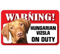 Hungarian Vizsla Dog Pet Sign - Laminated Card