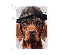 Hungarian Vizsla Dog Splashart Jigsaw Puzzle Warren Reed - Designer Multi 500 Piece