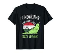 Hungarians Can Do Anything Just Slower Funny Hungary Vintage Value Graphic T-Shirt