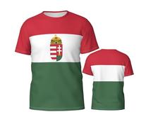 Hungary Flag Hungarian 3D Printed Patriotic T Shirt Tees Tops Sport Soccer Shirts Multicolor