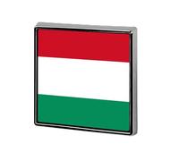 Hungary Flag Hungarian Elegant Square Brooch Pins Buttons Badges No Sew Lapel For Any Occasion