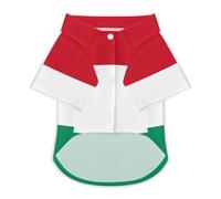 Hungary Flag Hungarian Pet Shirt Dogs Cats Clothes Short Sleeve Breathable Puppy Costume