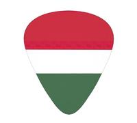 Hungary Flag Print Guitar Picks 12pcs for Electric Guitar Ukulele Accessories for Girls
