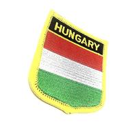 Hungary Hungarian EU Flag Iron On Embroidered Fabric Sew On Patch Pack of 1