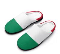 Hungary Hungarian Flag Slippers Women Winter Warm Cotton Hotel Slippers Anti-Slip Indoor Slip-Ons House Shoes 11-12（42-43）