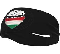Hungary Hungarians Flag Headband Sports Sweatbands for Men Women Workout Athletic Running Yoga Basketball Gym Hairband Wristbands