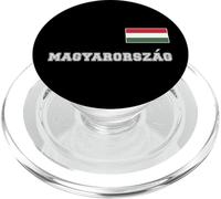 Hungary - MAGYARORSZÁG with flag banner on the chest PopSockets PopGrip for MagSafe