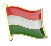 Hungary National Flag Lapel Pin - 1.9 x 1.6 cm - Enamel Badge for Heritage, Diplomat & National Celebrations