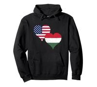 Hungary USA Flags for Proud Hungarian American A Hungary Day Pullover Hoodie