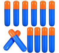 Hungdao 12 Pcs Dart Battle Party Decorations 19.7 '' Long Inflatable Balloons Blue & Orange Dart Sticks Gun War Balloons Battle Themed Birthday Supplies Team Props Gun Party Favors