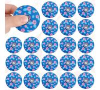 Hungdao 24 Pack Hawaii Fidget Spinners Bulk, 1.97 Inches Hawaii Tropical Fidget Spinners, Birthday Party for Adult, Goodie Bags Stuffers, Rewards Carnival Prizes, Sensory Play