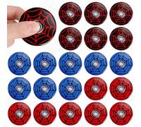 Hungdao 24 Pack Spider Web Fidget Spinners Bulk, 1.97 Inches Spider Fidget Spinner, Birthday Party for Adult, Goodie Bags Stuffers, Rewards Carnival Prizes, Sensory Play