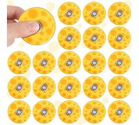 Hungdao 24 Pack Sponge Themed Fidget Spinners Bulk, 1.97 Inches Mini Fidget Spinners, Sponge Themed Birthday Party Favors for Adult, Goodie Bags Stuffers, Rewards Carnival Prizes, Sensory Play