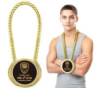 Hungdao 6" Last Place Fantasy Football Loser Trophy Medal Large Toilet Bowl Trophy Award Football Chain Award Gift Fantasy Prize Turnover Chain for Party Favors