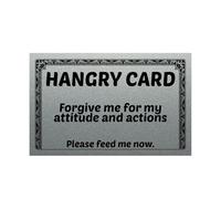 Hunger Excuse Cards, Creative & Funny Joke Wallet Cards, Can Be Put In Your Wallet, Funny Excuse Card, Funny Gag & Great for INT