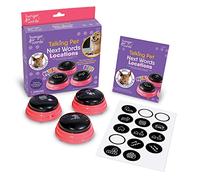 Hunger for Words Talking Pet Next Words Locations - 3 Piece Set of Recordable Speech Buttons for Dogs, Dog Buttons for Communication