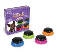 Hunger for Words Talking Pet Starter Set, Recordable Buttons for Dogs, Talking Dog Buttons, Teach Your Dog to Talk