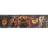 HUNGER GAMES 1-5 COMPLETE COLLECTION / 1. PART 1 / 2. CATCHING FIRE / 3. MOCKINGJAY PART 1 / 4. PART 2 / 5. THE BALLAD OF SONGBIRDS & SNAKES = ULTIMATE 5 x DVD UK SET