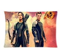 Hunger Games Katniss Everdeen Jennifer Lawrence Custom Design Pillowcase Pillow Sham Queen Size Pillow Cushion Case Cover Two Sides Printed 20x30 Inches