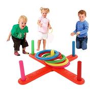 Hunger Hippo Game Outdoor Set Quoits Garden Ring Hoop Ring Toy Plastic Game Pool Education Kid Magnets Wooden (Multicolor, One Size)