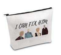 Hunger Movie Inspired Makeup Bag I Can Fix Him Coriolanus&Blyth Zipper Pouch Movie Characters Lover Gift (FIX HIM UK)