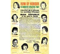 Hunger Strikers and The Proclamation of the Irish Republic - POBLACHT NA H EIREANN A4 Poster