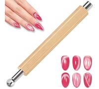 HungGato Cat Eye Magnet for Nails, Multifunctional Magnetic Pen with Double Head for Nail Polish, Magnetic Tool for Gel Nails with Cat Eye Effect for B