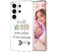 Hungo for Samsung Galaxy S26 Ultra Case Compatible with magsafe, Magnetic Cute Girly Cases Protector with Airbag for Women Girls (Clear Religious Christian Bible)