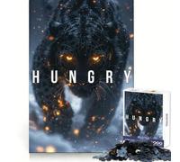Hungry 1000 Adult Pieces Jigsaw Puzzle Cognitive Skill Snug Connection Fun Challenge Santa Gift (38x26cm)