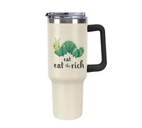 Hungry Caterpilar Trendy Tumbler with Handle 40oz Black