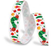 Hungry Caterpillar Ribbon 22mm x 2m - Gift Wrap & Cake Decoration | Suitable for: Birthday Cakes, Baby Showers, Dress Up, Gift Wrapping, Party Bags, Cards, Bows & Crafts