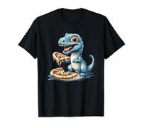 Hungry Dinosaur with Pizza Costume for Adults and Kids T-Shirt